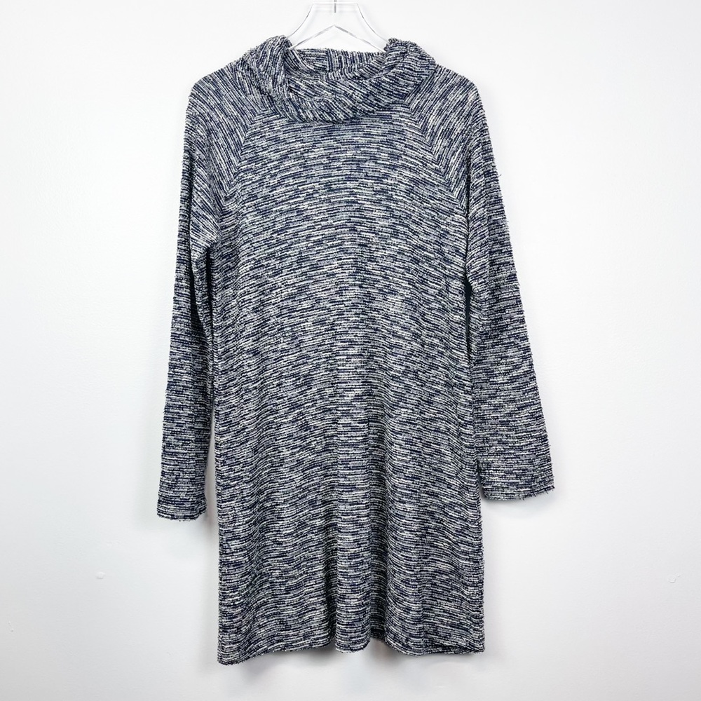 BCBGeneration Navy Blue Turtleneck Dress, Size L